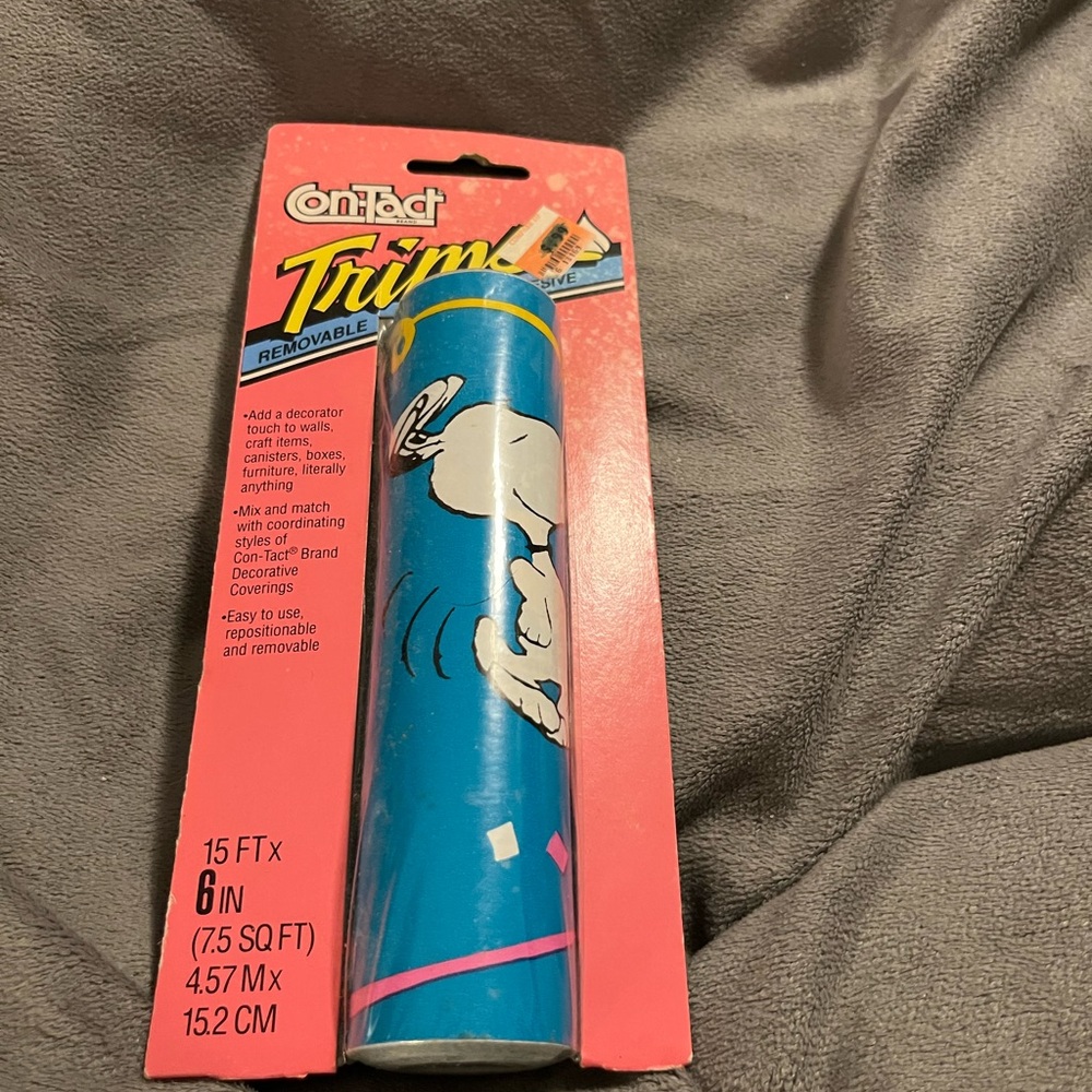 Snoopy Contact Trim Removable Adhesive Roll